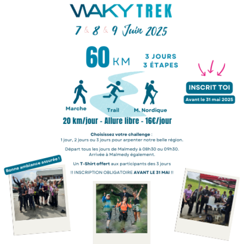 WAKY TREK 7 - 8 - 9 juin 2025