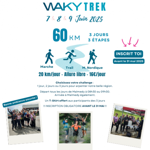 WAKY TREK 7 - 8 - 9 juin 2025